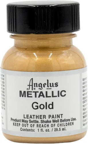 Vista 17 de Angelus - Pintura metálica para cuero, 4 onzas, oro Dorado