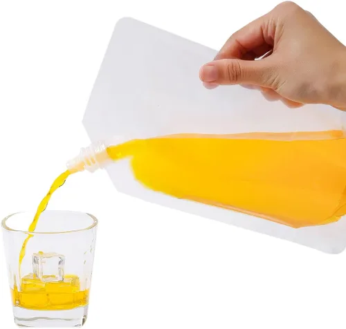 Vista 4 de OHMAXHO - Bolsas de alcohol para licor, bolsas reutilizables para bebidas para adultos, botellas de alcohol, bolsas de plástico ocultables