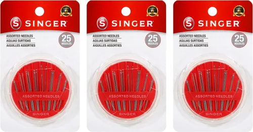 Vista 11 de Singer 25 agujas surtidas para coser en estuche, paquete de de 1