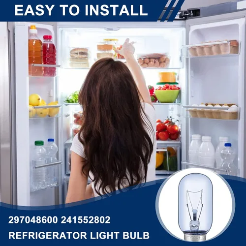 Vista 4 de AMI PARTS T8 25W Foco de Refrigerador 297048600 241552802 Azul Compatible con Refrigerador Electr-olux Frigi-daire Foco de Refrigerador 1056577