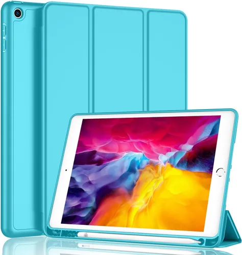 Vista 22 de iMieet - Funda para iPad de 9ª generación 2021/iPad de 8ª generación 2020 de 10.2 pulgadas con soporte para lápices, funda para iPad de 7ª