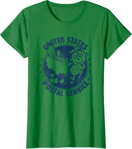 Vista 17 de USPS Camiseta Mr Zip US Postal Service, Gris Gris Oscuro