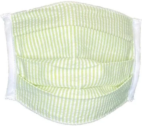 Vista 15 de Avery Hill Tapabocas en tela de algodón, lavable, reutilizable, protección contra el polvo y polución, Fishbone Turquesa Bronceado