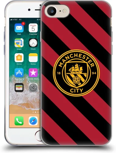 Vista 162 de Head Case Designs Funda de gel con licencia oficial del Manchester City Man City FC Away 2022/23 [protección de grado militar] compatible con Apple