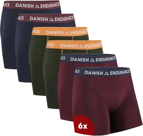 Vista 13 de DANISH ENDURANCE Men's Cotton Boxer Briefs, Soft, Breathable, 6 & 10-Pack negro (Black 10-Pack)