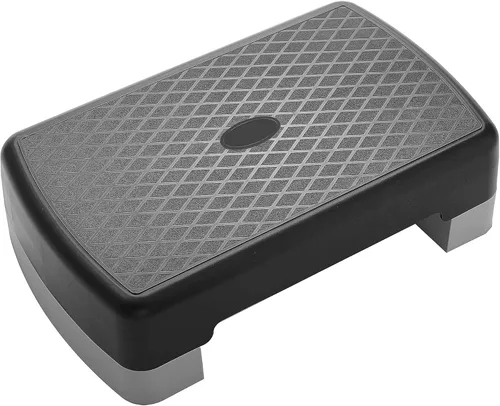 Vista 9 de Fitvids Aerobic Step Platform Trainer with Adjustable 2-Level Risers, 400 Pound Weight Capacity – Non-Slip Exercise Stepper for Cardio, Strength