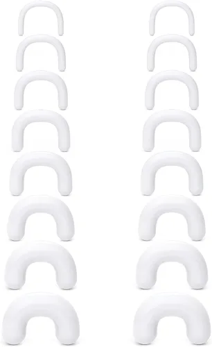 Vista 5 de Cisyozi 16G, 14G, 12G, 10G, 8G, 6G, 4G, 2G, kit de estiramiento de plástico hipoalergénico en forma de U, anillos de tabique para cirugía, trabajo