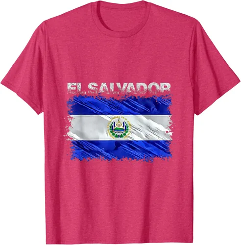 Vista 27 de Camiseta El Salvador, Negro