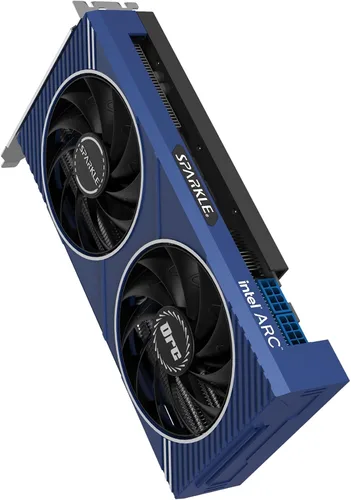 Vista 4 de Sparkle Intel Arc A580 ORC OC Edition, 8 GB GDDR6, ThermalSync, Torn Cooling, ventilador axial, placa trasera de metal, SA580C-8GOC
