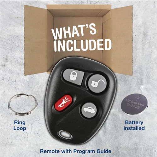 Vista 3 de KeylessOption Llavero de auto con control remoto para entrada sin llave, repuesto para L2C0005T, 16263074-99