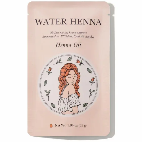 Vista 8 de Tinte para el cabello castaño con henna de agua, mezcla de 1 minuto, 60 minutos, para usuarios de henna e índigo 1-minute mix and 60-minute