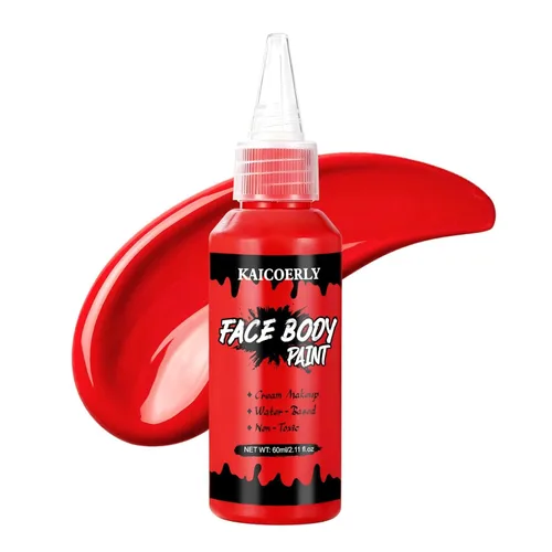 Vista 18 de Pintura blanca del cuerpo de la cara, maquillaje a base de agua Blanco