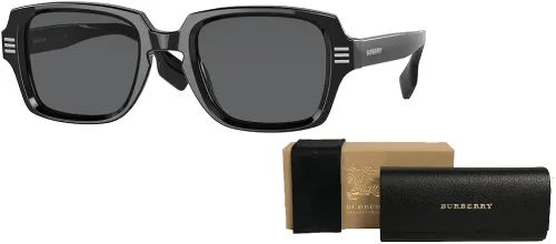 Vista 3 de BURBERRY Eldon BE4349 Rectangle Sunglasses for Men BUNDLE With Designer iWear Complimentary Eyewear Kit