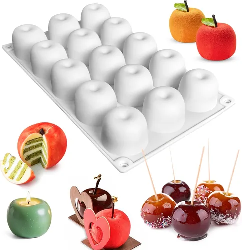 Vista 10 de Molde de silicona semiesfera para trufas de chocolate, caramelos, juego de 2 Soft Easy to Demold,30 Cavities for Ice Cubes, Jelly, Jello, Cake