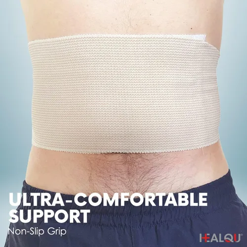 Vista 7 de HEALQU Vendaje elástico de alta calidad, envoltura de compresión con cierre automático para piernas, rodillas, tobillos, muñecas, codos, hombros, 2