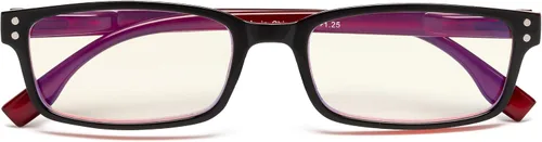 Vista 9 de Gafas con filtro de luz azul para hombres y mujeres, de lectura, para la computadora, con protección UV Negro