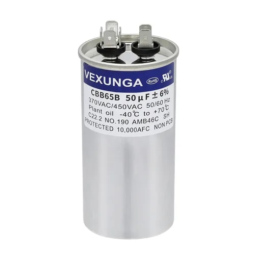 Vista 86 de VEXUNGA Capacitor Dual de Arranque Redondo A/C de 50/5 uF 50+5 MFD 370VAC o 440VAC CBB65 CBB65B Capacitores de Aire Acondicionado para Motor
