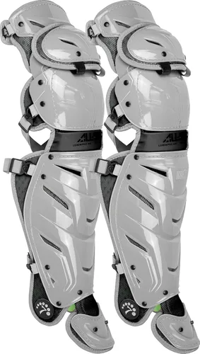 Vista 2 de All-Star Adult System 7 - Protector de piernas, recortado gris, corto de 15.5 pulgadas de longitud