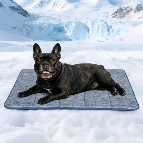 Vista 60 de Tapete refrescante para perros pequeños, almohadilla ortopédica de espuma viscoelástica de 24 x 18 pulgadas para verano, QMAX>0.5, almohadilla
