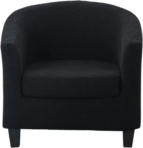 Vista 25 de Funda estampada para silla de club, 2 piezas, elástica con acento de barril para sillón, fundas de sofá, fundas extraíbles para silla de bañera