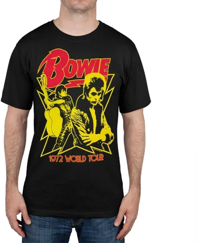 Vista 2 de David Bowie 1972 World Tour - Camiseta suave para adultos