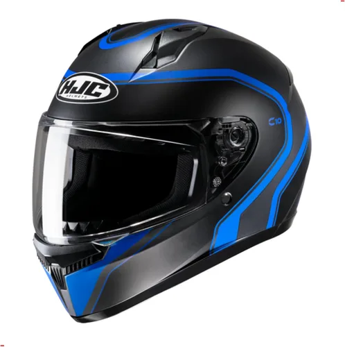 Vista 7 de Casco de motocicleta de rostro completo HJC C10 ELIE con protector HJ-34P Pin-lock, aprobado por DOT (MC2SF, XXX-Pequeño)