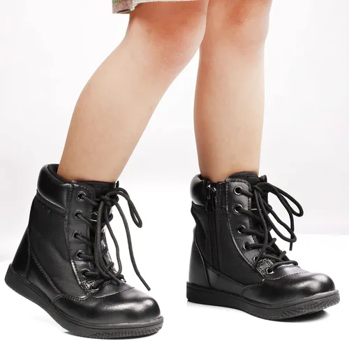 Vista 4 de zpllsbratos Botas de senderismo al aire libre para niños y niñas botas de senderismo para caminar