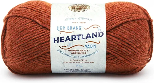 Vista 83 de Lion Brand Yarn Heartland Yarn, Hilo de Peso Medio para Tejer, Ganchillo y Manualidades, 1 Paquete, Great Smoky Mountains Grandes Montañas Humeantes
