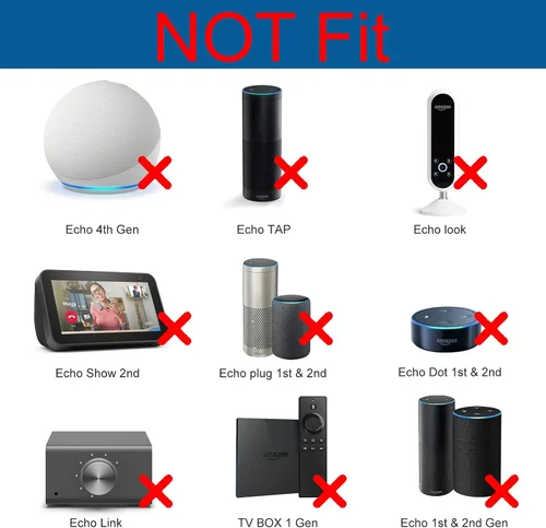 Vista 3 de Adaptador de corriente de 15 W compatible con Amazon Echo Dot de 3ª generación Echo Dot (3ª/4ª generación) con reloj Echo Dot Kids Edition Echo Show