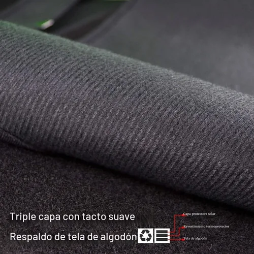 Vista 2 de XUKEY Alfombra de Cubierta para Tablero de Mandos para Land Rover LR3 LR4 Range Rover Sport 2006-2009 Accesorios para Coche Protector contra Rayos