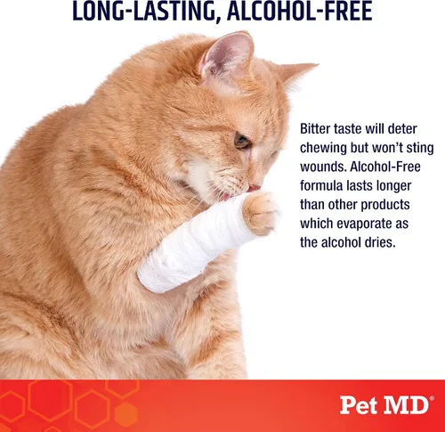 Vista 4 de Pet MD Spray antimasticable para perros y gatos – Spray amargo multisuperficie para dejar de morder y masticar – Spray disuasorio para perros
