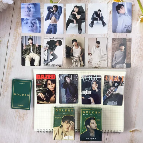 Vista 7 de KPOPBP Juego de tarjetas de fotos de álbum dorado, primer álbum en solitario, tarjetas de fotos Kpop Lomo, juego de tarjetas, regalo merchandising