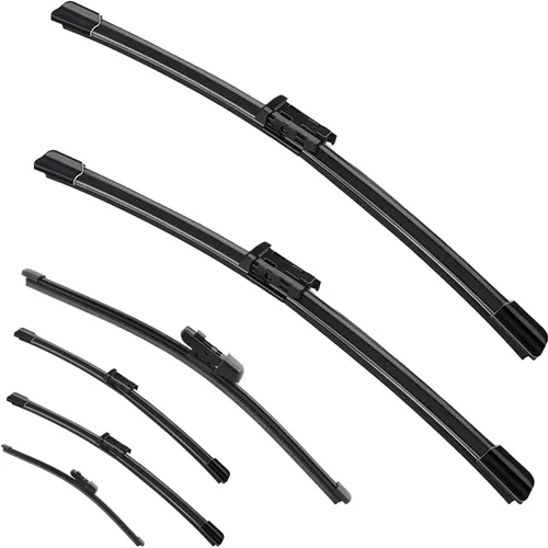 Vista 8 de Car Wiper Compatible with SKODA Rapid 2012-2020 Car Front Rear Wiper Blades Soft Rubber Windscreen Wipers Auto Windshield 24"+16"+16" 2017 2018 2019