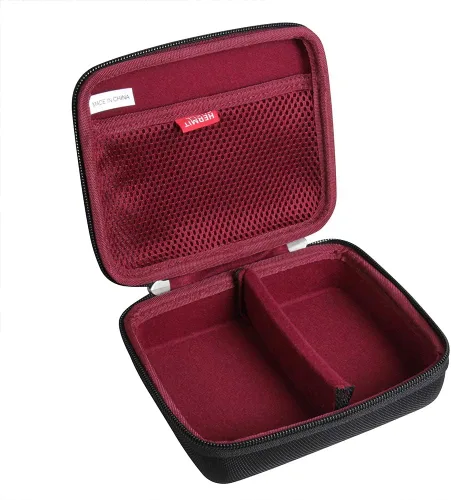 Vista 3 de Hermitshell Estuche de viaje duro para afeitadora Wahl Professional 5 Star Series WA8061-100 (Negro+Granate)