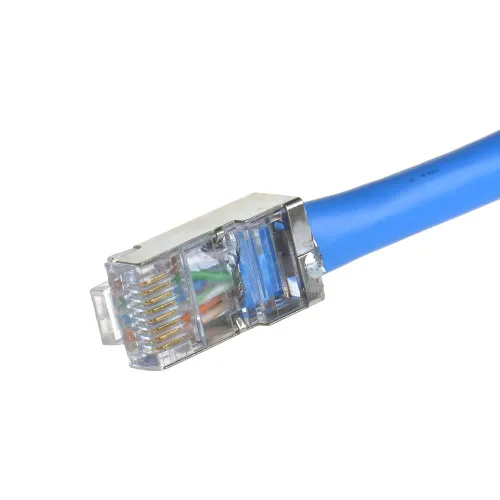 Vista 7 de 2 unids M20 RJ45 impermeable Cat5/5e/6 8P8C conector IP67 Ethernet LAN Cable Conector doble cabeza con escudo Cat6 Cable de red LAN al aire libre