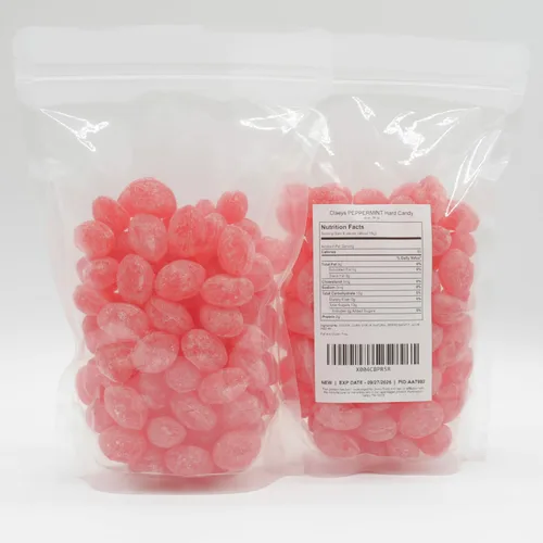 Vista 6 de PEPPERMINT Sanded Candy 14 oz – Bulk, Old Fashioned, Fresh & Delicious, Candy Drops (65 pieces), Fat & Gluten Free