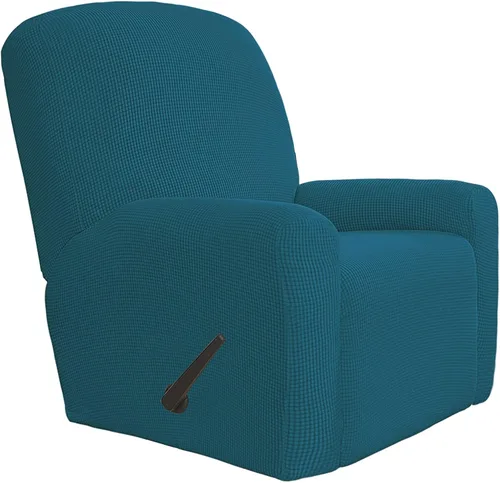 Vista 9 de Easy-Going Funda Elástica para Sofá Reclinable Cobertor de Sofá 4 Piezas Protector de Muebles Sofá Suave con Fondo Elástico Poliéster Spandex Tela