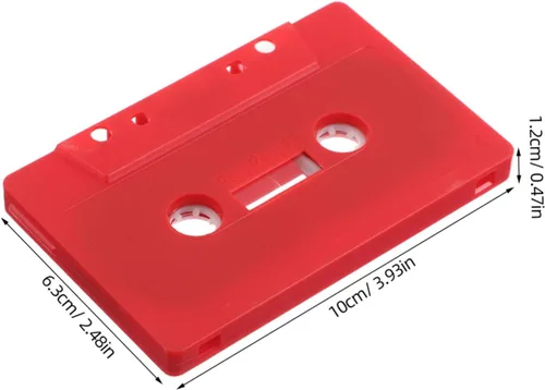 Vista 2 de Kisangel 2 unids retro cassette cinta decoración blanco casetes audio retro decoración centro de música