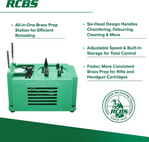 Vista 2 de RCBS 90390 120-240 VAC Brass Boss (Us EU Aus UK) Trim Mate Case Prep Centers