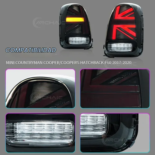 Vista 6 de Luces traseras compatibles con MINI Countryman Coopers Hatchback F60 2017-2020