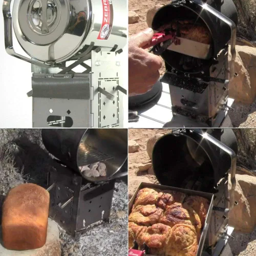 Vista 8 de Firebox Bushcraft - Kit de estufa de campamento - Quema de leña/combustible múltiple - Plegable/plegable - Fogata portátil - Modelo Gen 2 5 pulgadas