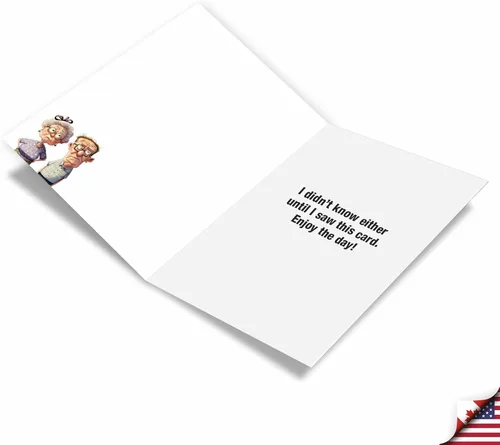 Vista 2 de NobleWorks Divertida tarjeta de felicitación del día de los abuelos con sobre de 5 x 7 pulgadas (1 tarjeta) tarjeta de conocimiento C10146GRG