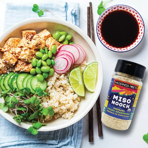 Vista 4 de Wilderness Poets, Miso Nooch - Condimento orgánico 100% seco de garbanzos Miso Umami - Espolvorea sobre todo. Orgánico, vegano, sin soja, rico