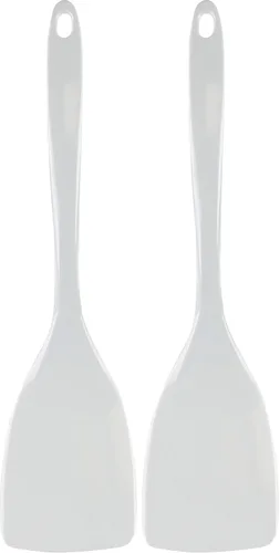 Vista 12 de Reston Lloyd - Espátula para sartenes antiadherentes, resistente al calor, aleta, sin BPA, utensilio de melamina con mango ergonómico de 11 Negro