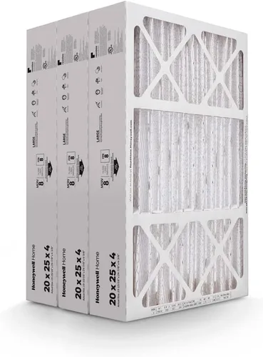 Vista 4 de Honeywell Home 20x25x4 MERV 8, filtro de aire para caldera/aire acondicionado, paquete de 3 (CF100A1025-3PKAM)