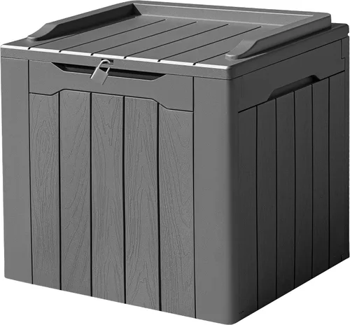 Vista 33 de Devoko Caja de cubierta de 29 galones, caja de almacenamiento al aire libre de resina impermeable Bloqueable y resistente a los rayos UV