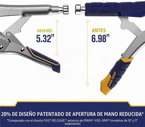Vista 6 de IRWIN VISE-GRIP - Alicates de soldadura, liberación rápida, con abrazadera en C de bloqueo, de 11 pulgadas (IRHT82584)