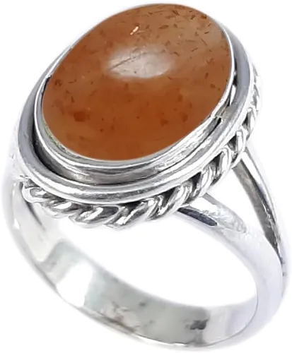 Vista 15 de Anillo fino de plata esterlina 925 para mujer, hecho a mano, joyería de piedras preciosas, anillo de moda (1379)