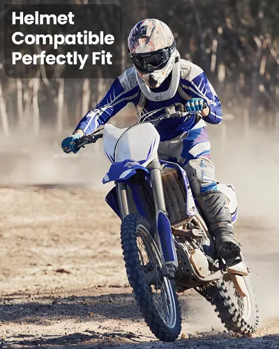 Vista 7 de OutdoorMaster Mustang - Gafas de motocross OTG, gafas de motocross, gafas de ATV para hombres, mujeres, adultos y jóvenes