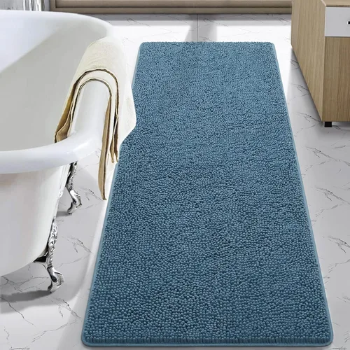 Vista 31 de LOCHAS - Alfombra de baño de lujo lanuda de 24 x 17 pulgadas, color beige